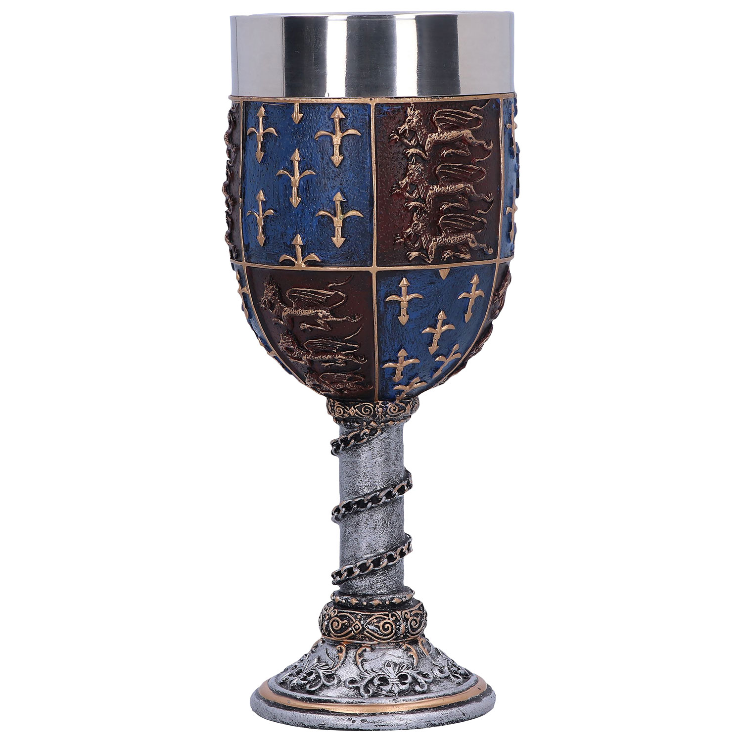 Gobelet de drapeau royal médiéval Édouard III de Nemesis Now