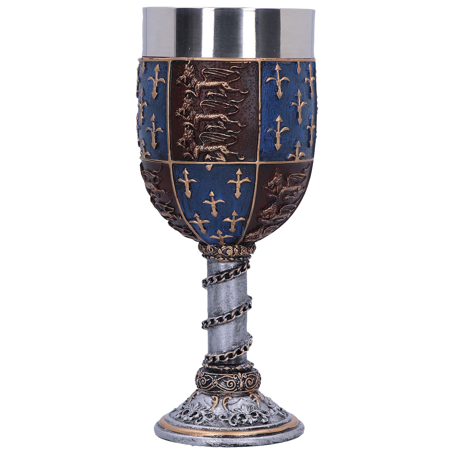 Gobelet de drapeau royal médiéval Édouard III de Nemesis Now