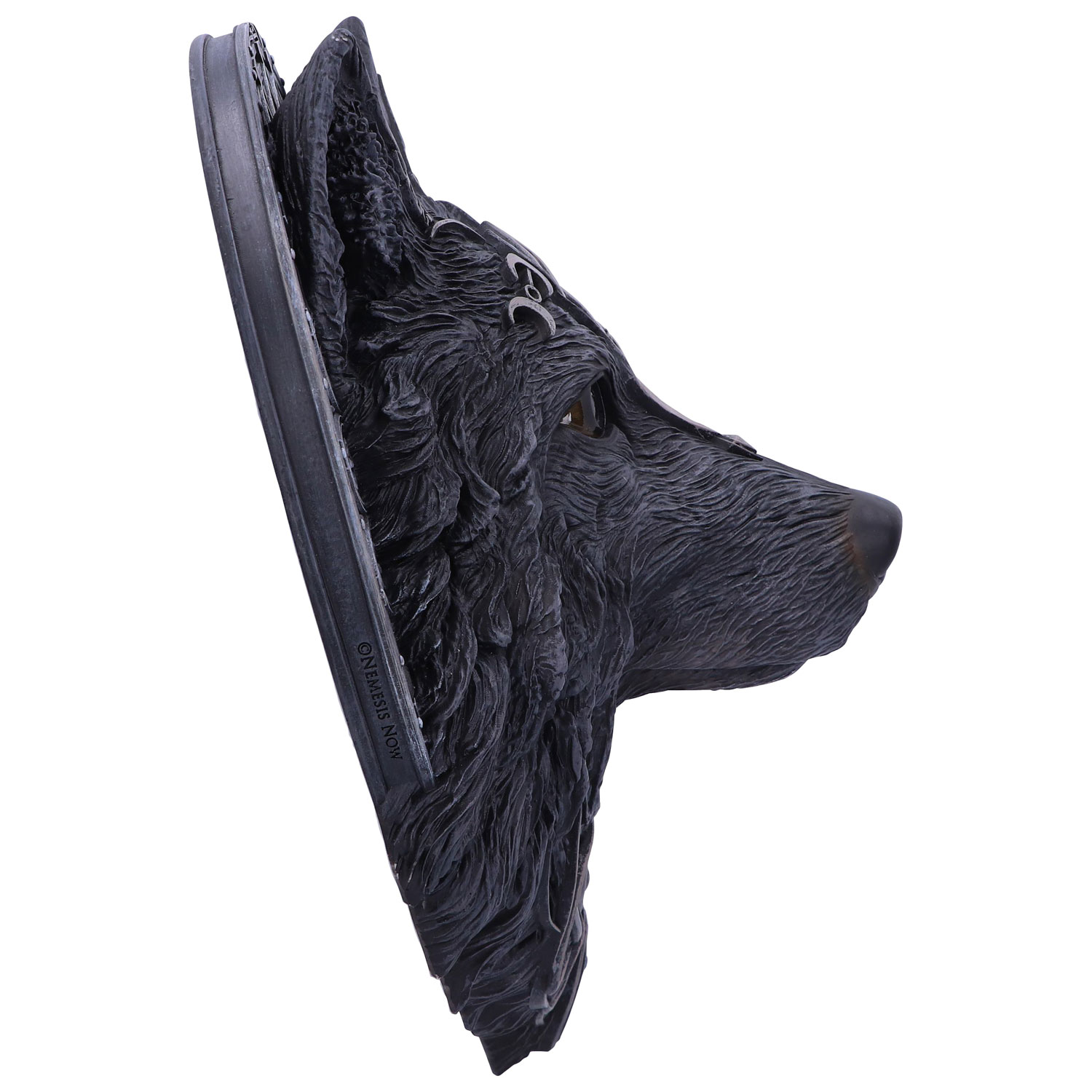 Nemesis Now Jewelled Black Wolf Moon Wall Hanging Plaque
