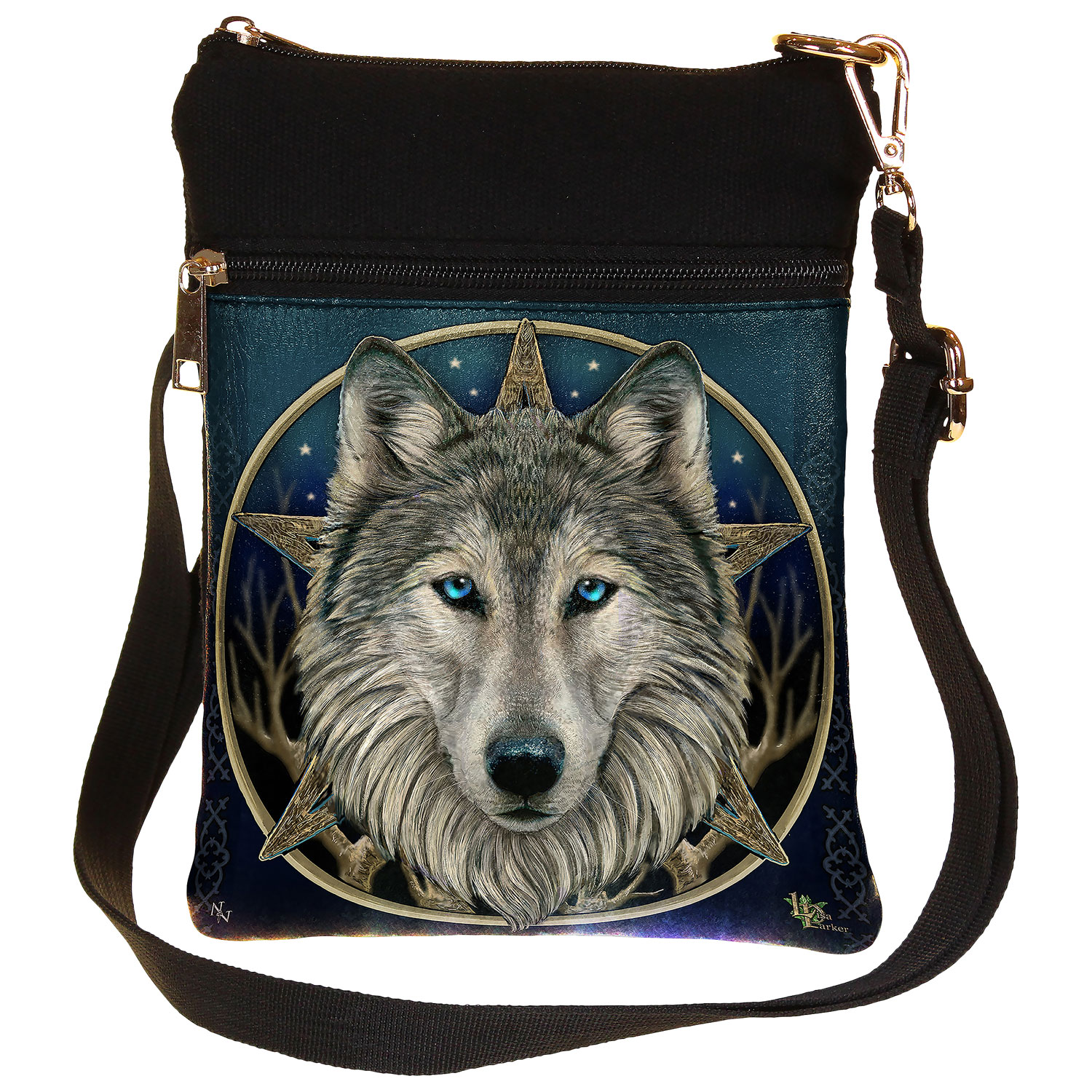 Sac à bandoulière avec loup Wild One de Nemesis Now