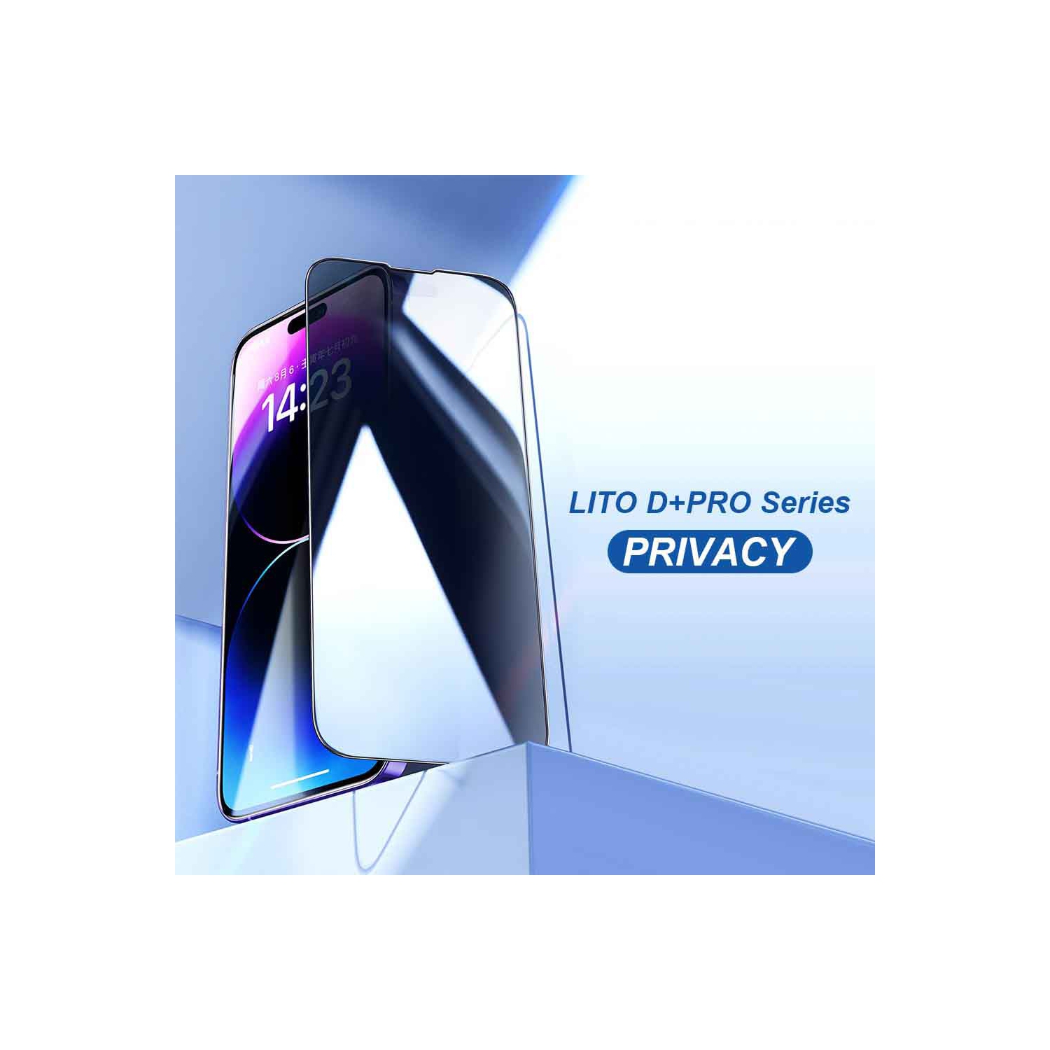 LITO D+ Pro Privacy Tempered Glass Screen Protector For iPhone 15