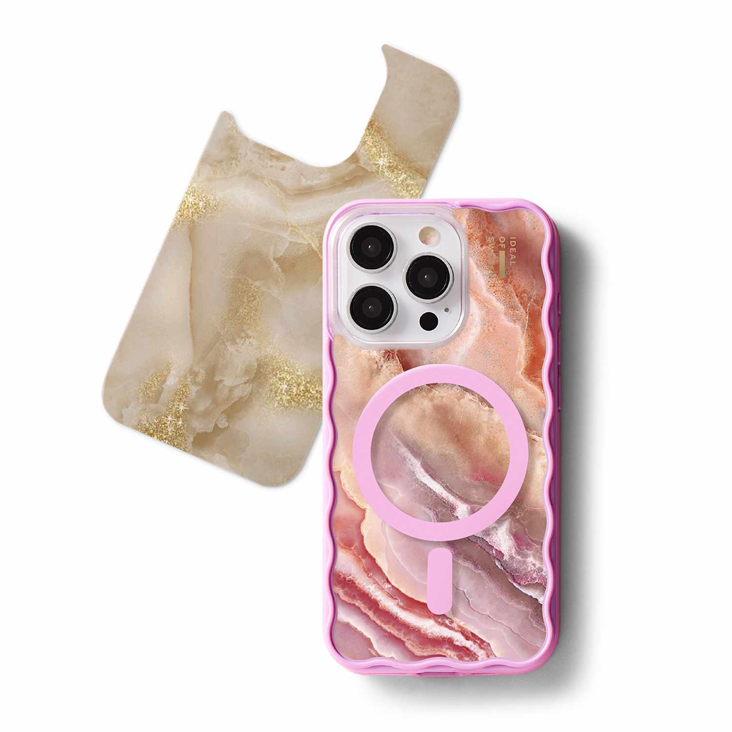 Ideal of Sweden Print Pack iPhone 17 Pro Blush Pink Marble