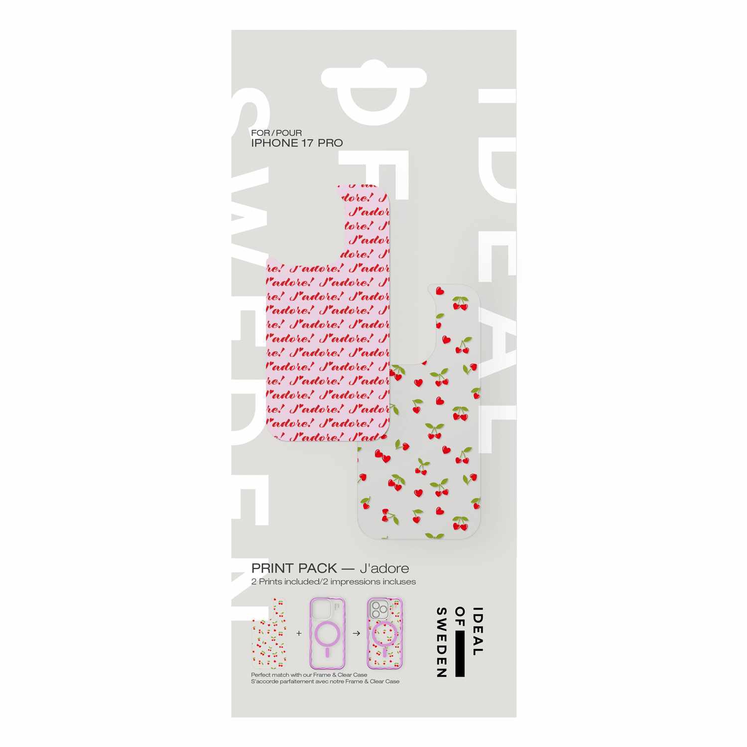 Ideal of Sweden Print Pack iPhone 17 Pro J'adore