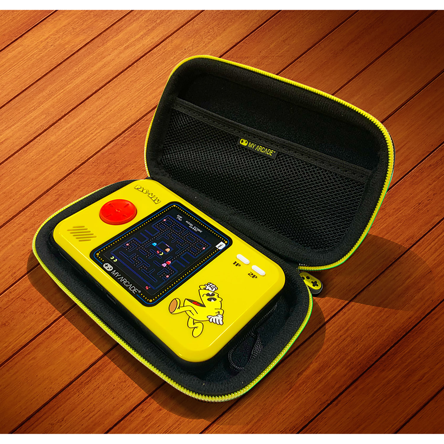 DreamGEAR Uni Pocket Player Pro Pac-Man Portable Gaming System with Travel Case