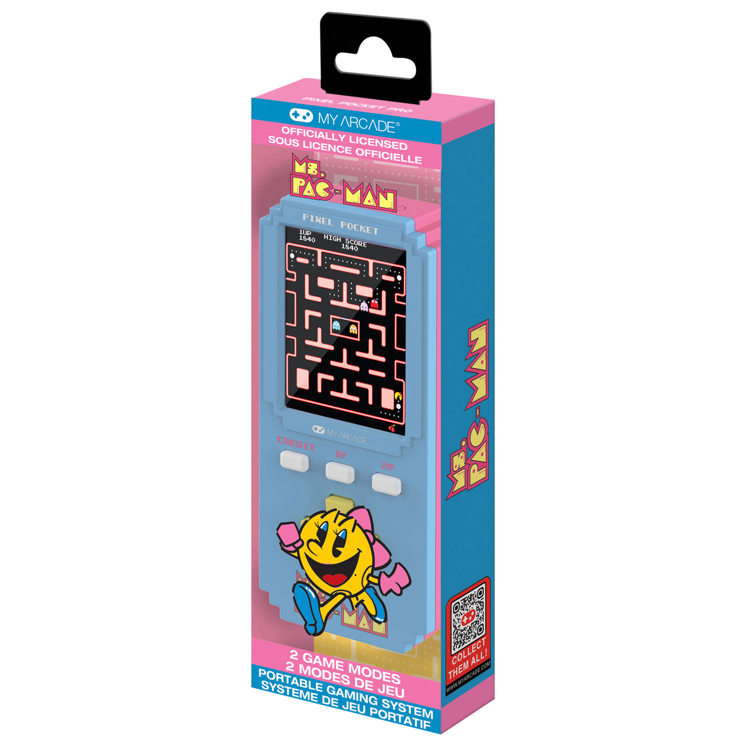 Console de jeu portative Uni Pixel Pocket Pro Ms. Pac-Man de Dream Gear