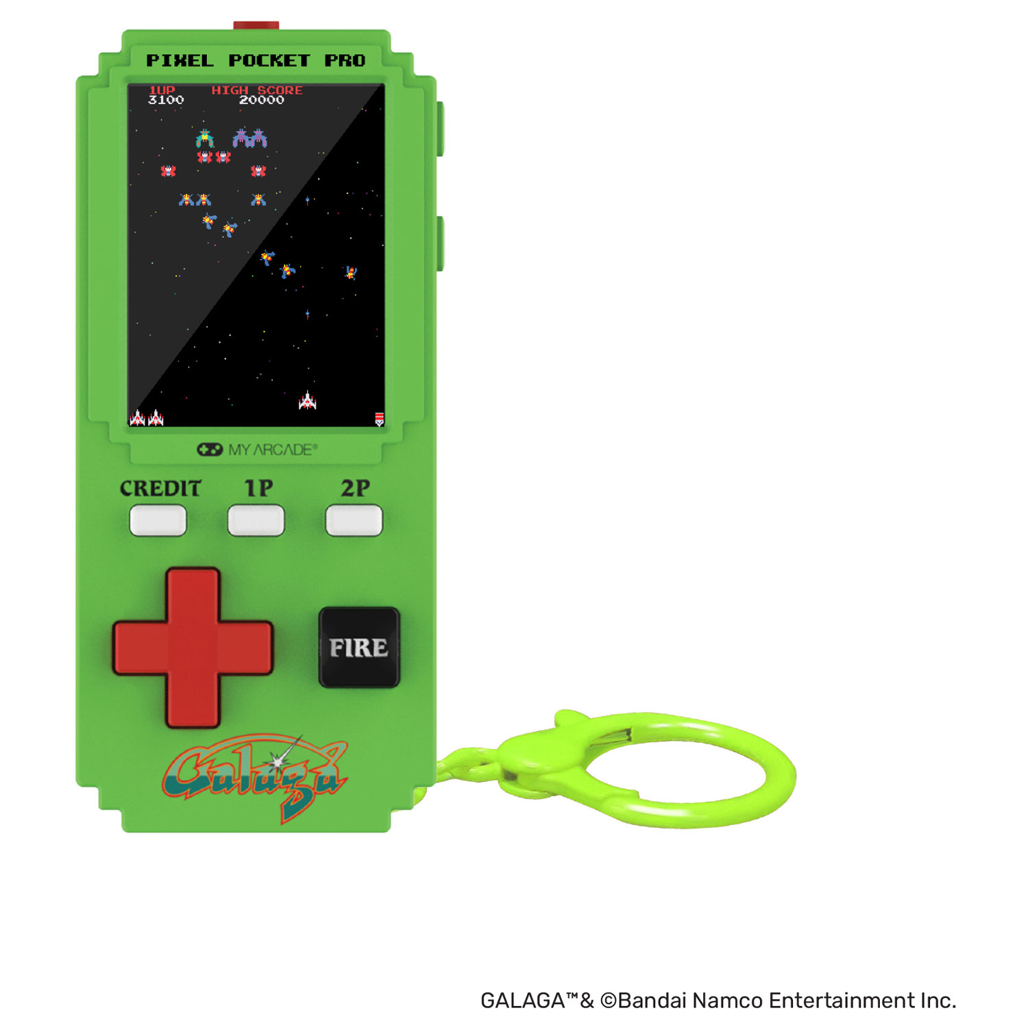 Console de jeu portative Uni Pixel Pocket Pro Galaga de Dream Gear