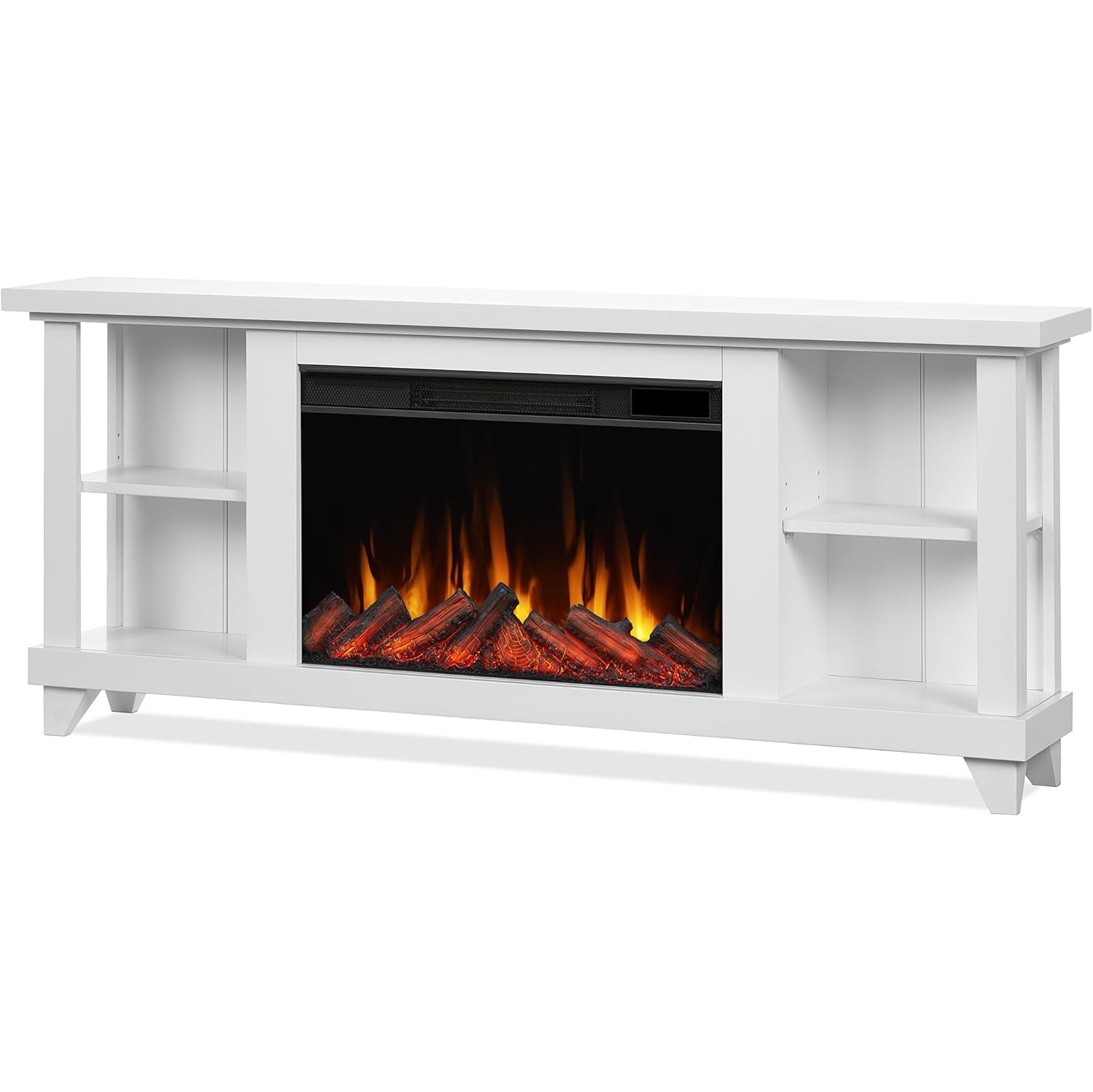 Meuble pour téléviseur de 58&nbsp;po avec foyer électrique Penrose de Real Flame - Blanc
