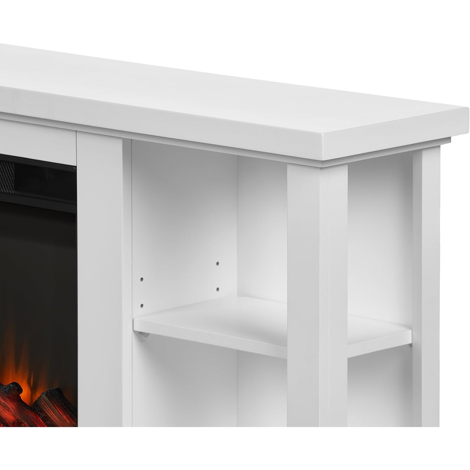 Meuble pour téléviseur de 58&nbsp;po avec foyer électrique Penrose de Real Flame - Blanc