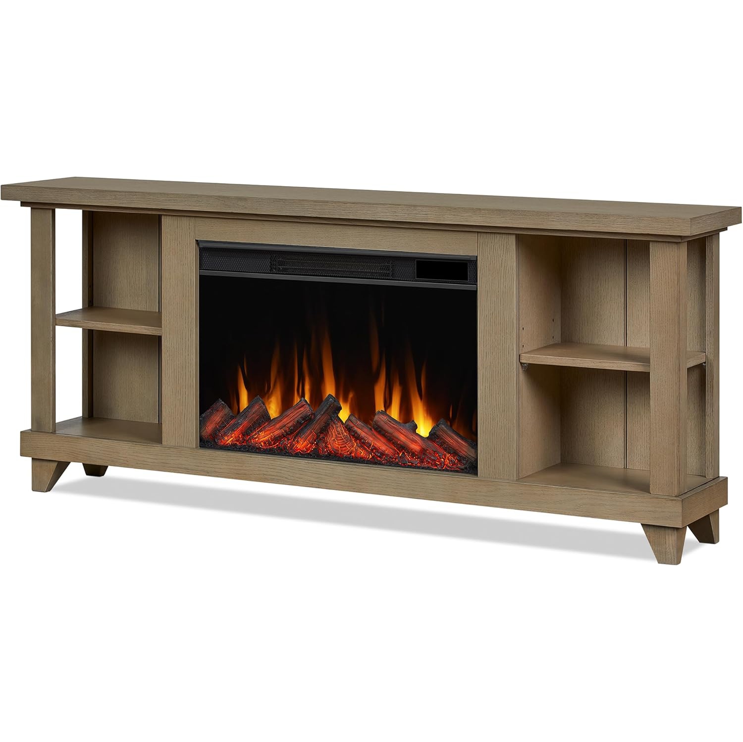 Meuble pour téléviseur de 58&nbsp;po avec foyer électrique Penrose de Real Flame - Bois flotté