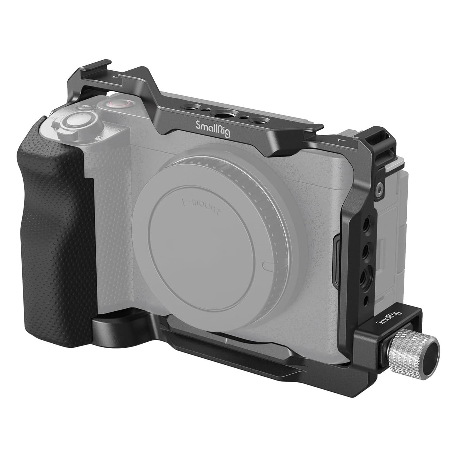 SmallRig ZV-E1 Cage Kit with Silicone Grip and Cable Clamp for HDMI, Full Camera Cage Kit for Sony ZV-E1, Built-in Quick Release Plate for Arca-Type,