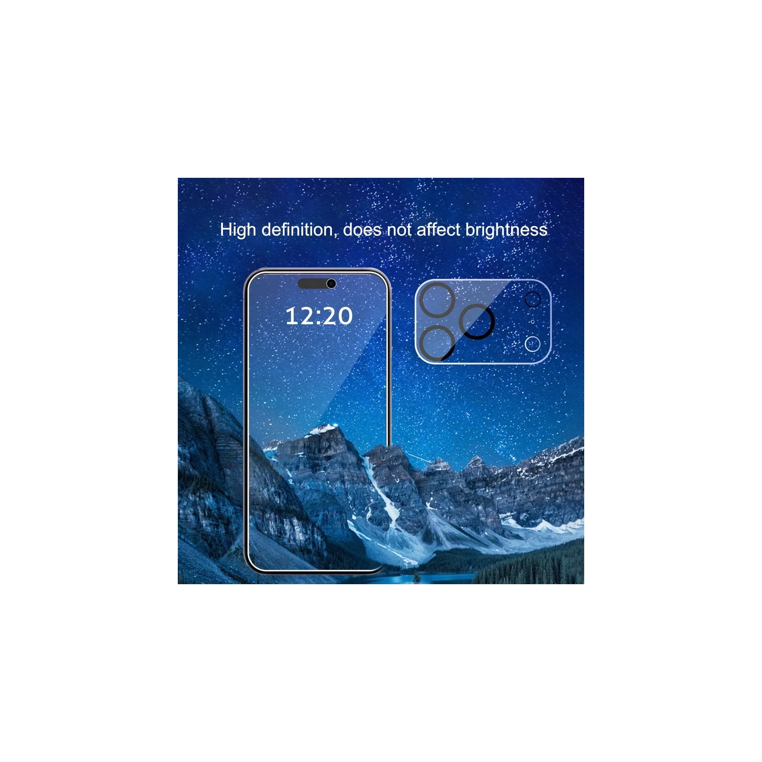 Protecteur d'écran de confidentialité de 6,3&nbsp;po pour iPhone 17 Pro + protecteur de lentille de caméra [3+3 Pack] en verre anti-espion 9H