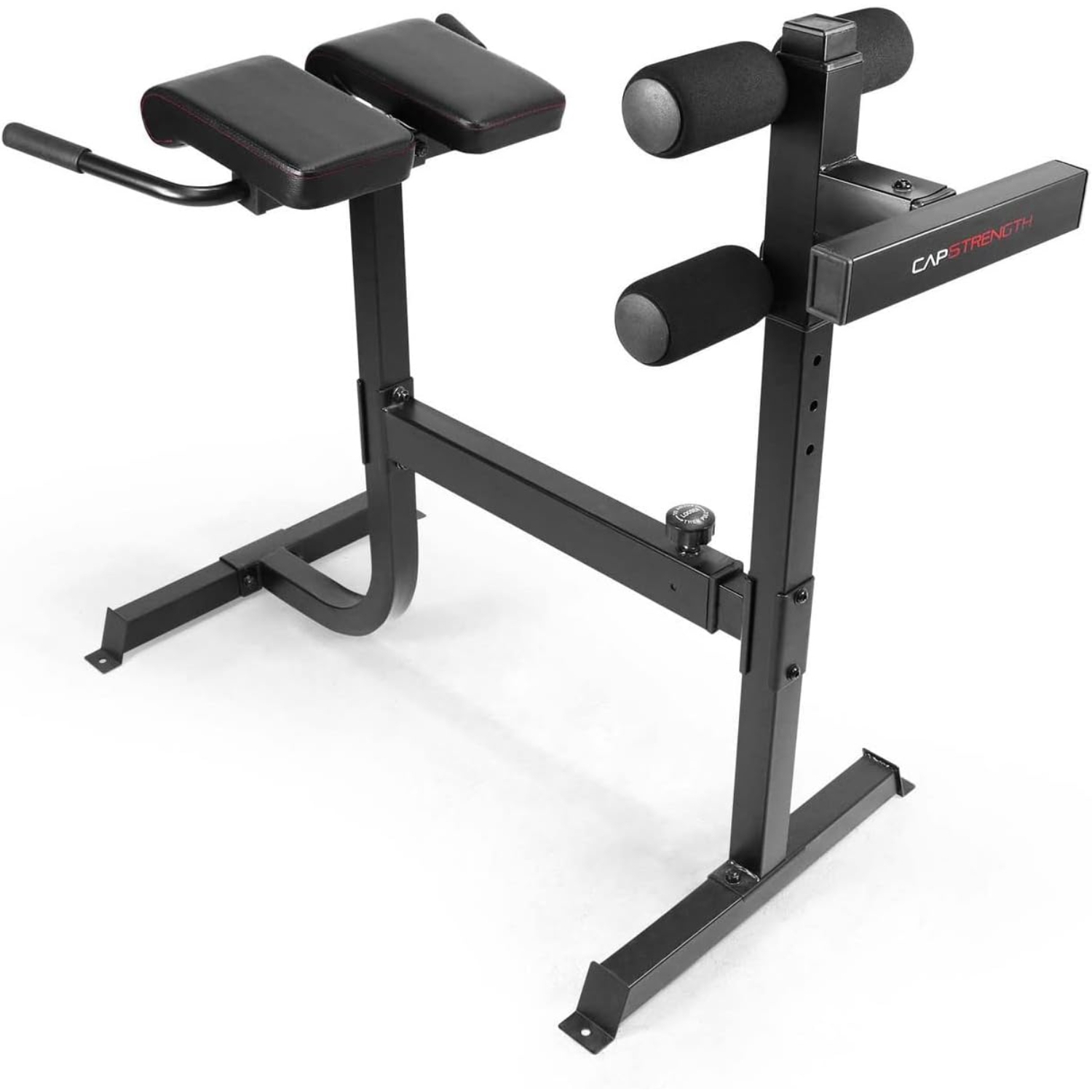 CAPHAUS Adjustable Hyperextension 90 Degree Strength Roman Chair with Handle