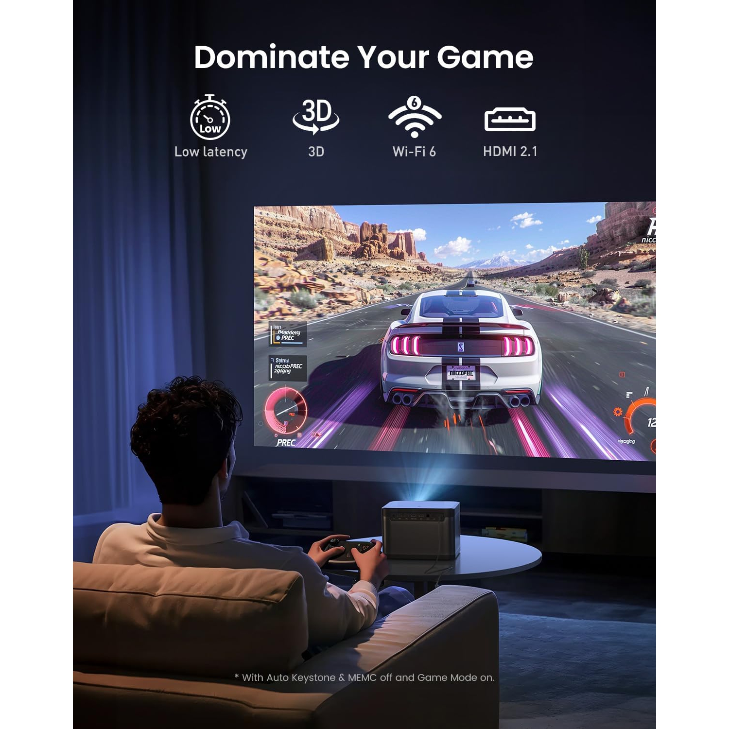 Dangbei – Projecteur DBOX02 4K GTV, 2450 lumens ISO, projecteur de cinéma maison homologué par Netflix avec Wi-Fi et Bluetooth, HDR10+, image 200