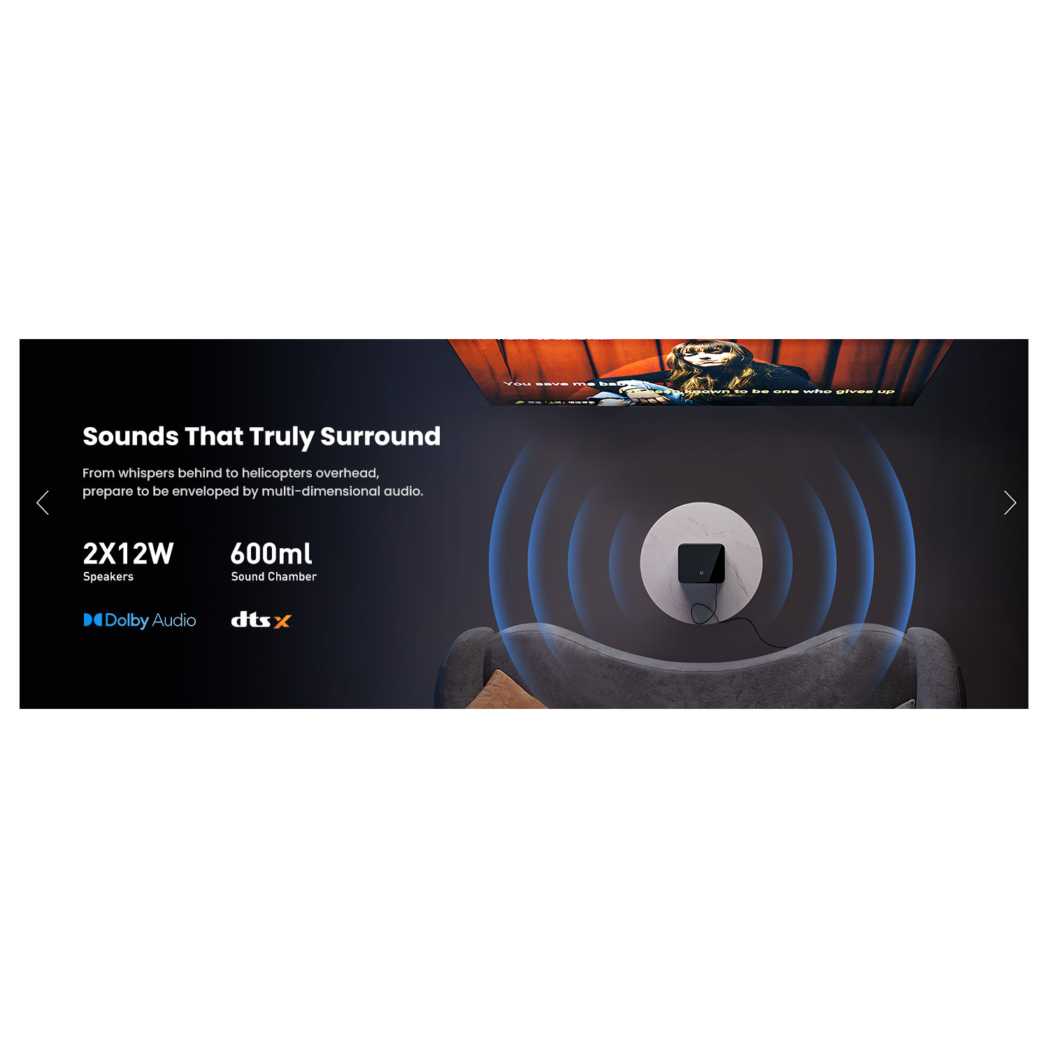 Dangbei – Projecteur DBOX02 4K GTV, 2450 lumens ISO, projecteur de cinéma maison homologué par Netflix avec Wi-Fi et Bluetooth, HDR10+, image 200