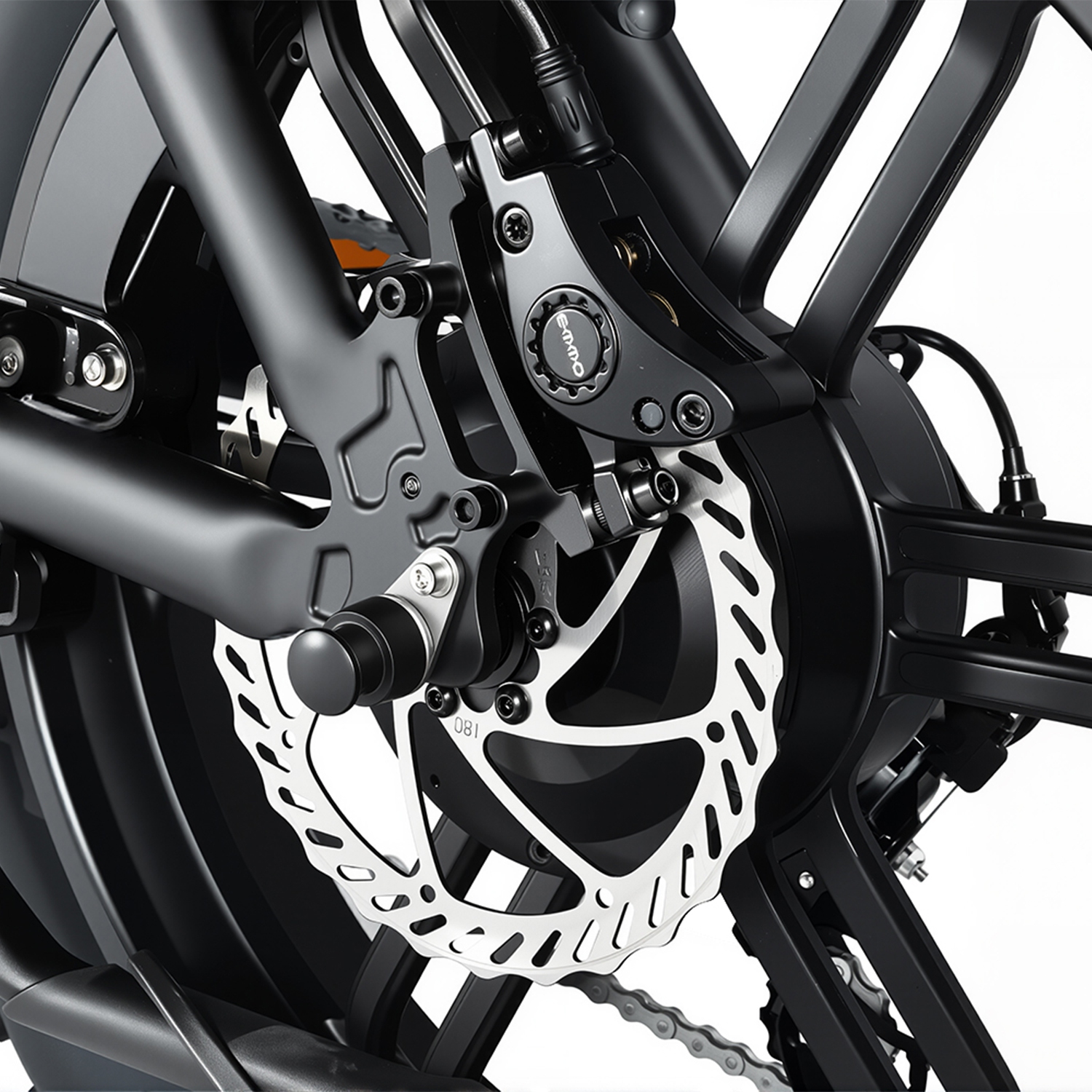 EMMO Paralo eScooter - Fat Tire Moped Style Electric Bike UL Certified - 48V 750W Black- Color Display w/ Navigation - 125km Long Range