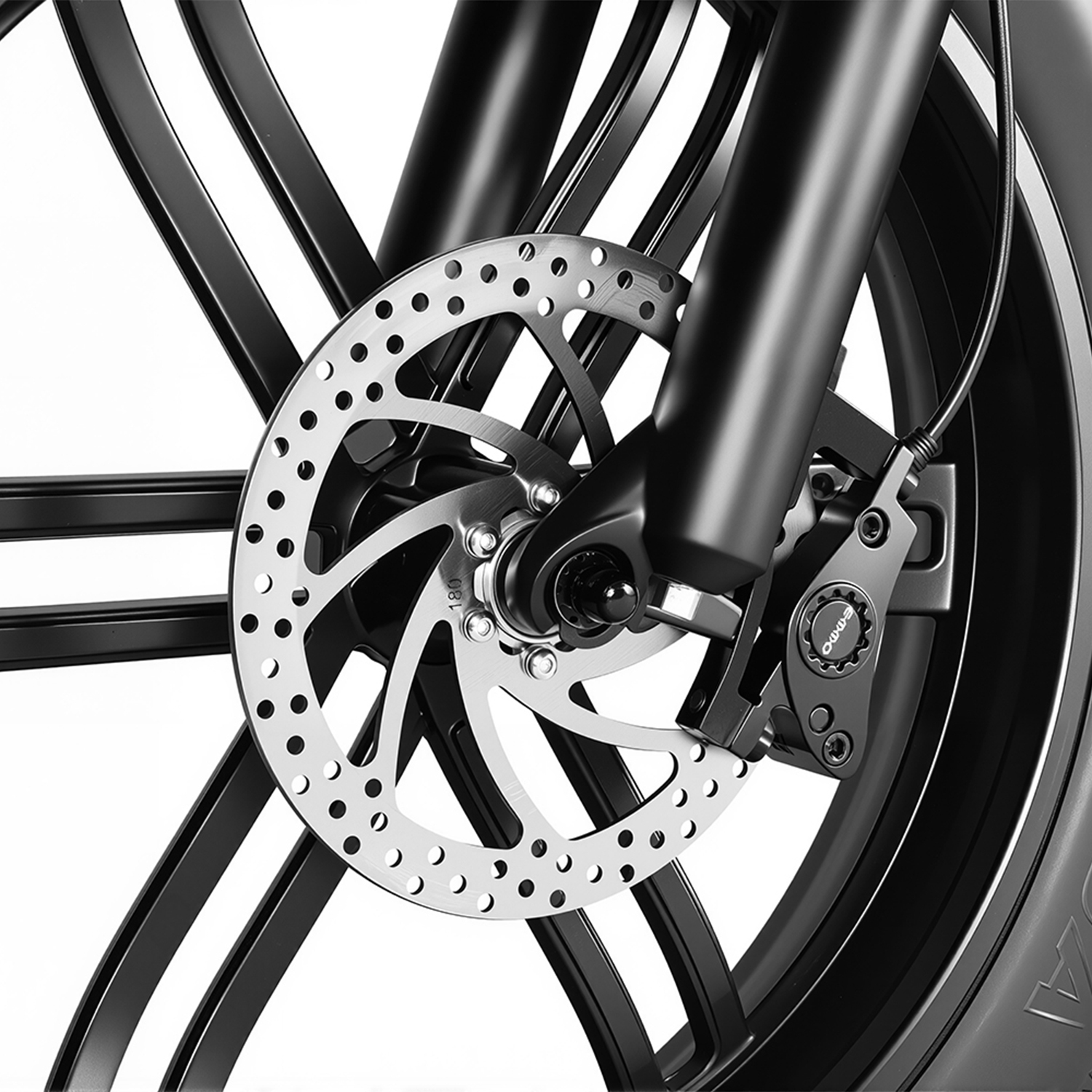 EMMO Paralo eScooter - Fat Tire Moped Style Electric Bike UL Certified - 48V 750W Black- Color Display w/ Navigation - 125km Long Range