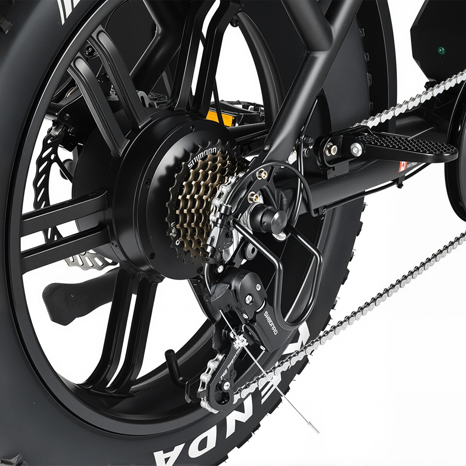 EMMO Paralo eScooter - Fat Tire Moped Style Electric Bike UL Certified - 48V 750W Black- Color Display w/ Navigation - 125km Long Range