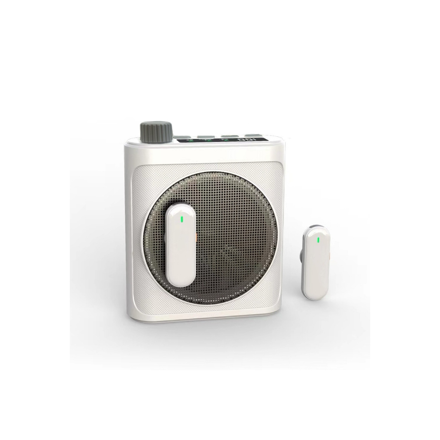 Amplificateur vocal sans fil avec 2 micros-cravates magnétiques et réduction du bruit, système de sonorisation Bluetooth 5,3 pour Teachers Tour Guide