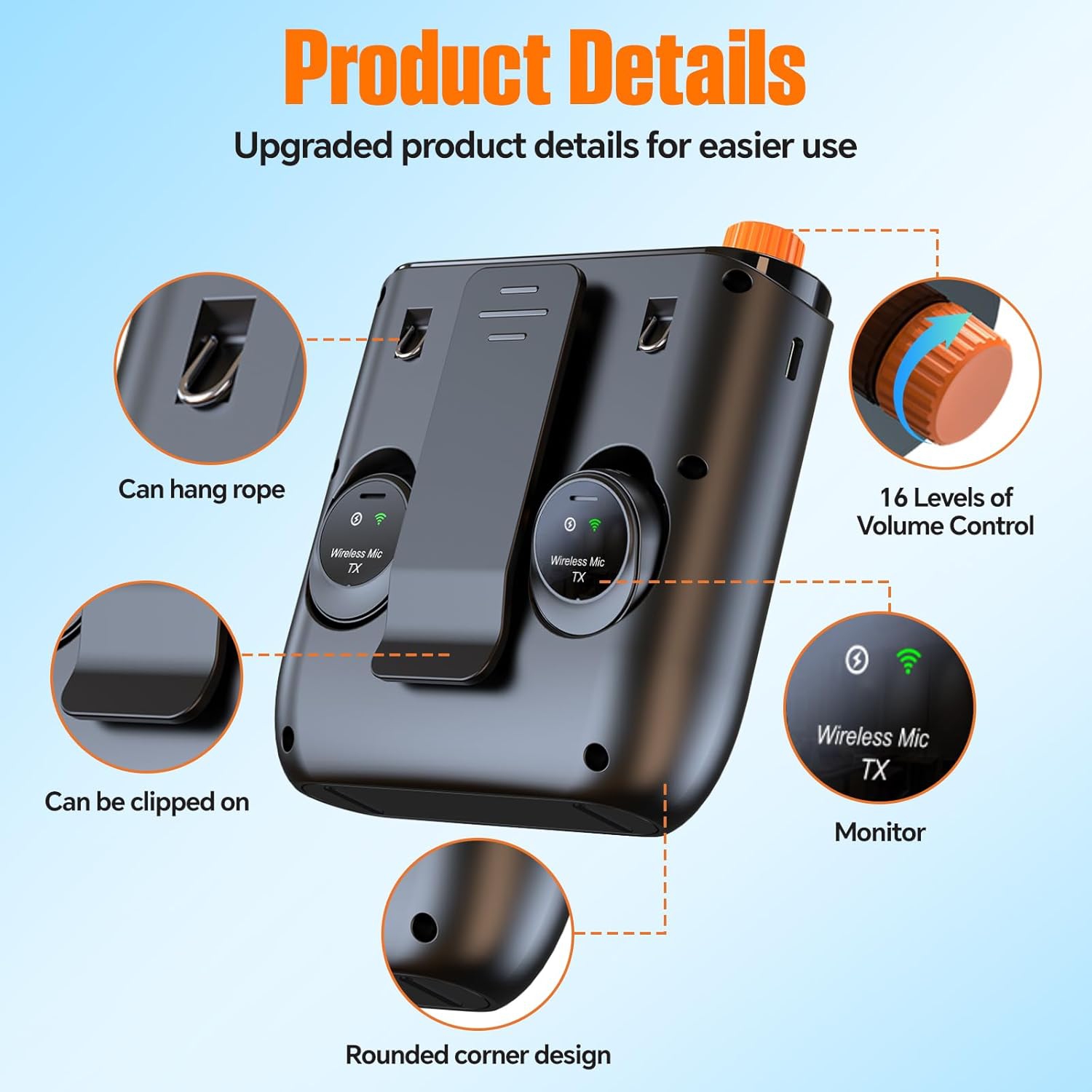 Amplificateur de microphone sans fil, amplificateur vocal magnétique à pince pour enseignants, amplificateur vocal Bluetooth portatif pour réunions