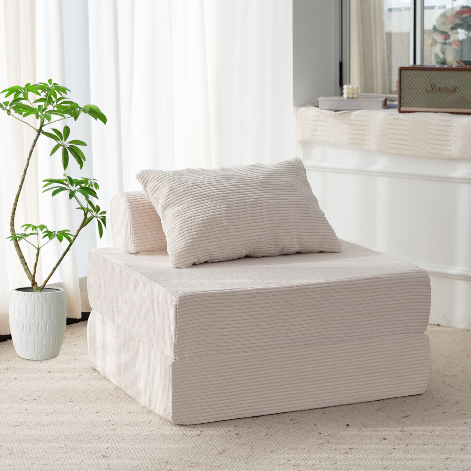 Canapé-lit de sol combiné Free de Blex – Canapé-lit pliant convertible | Fauteuil en mousse sans accoudoirs avec oreiller pour salon et chambre à