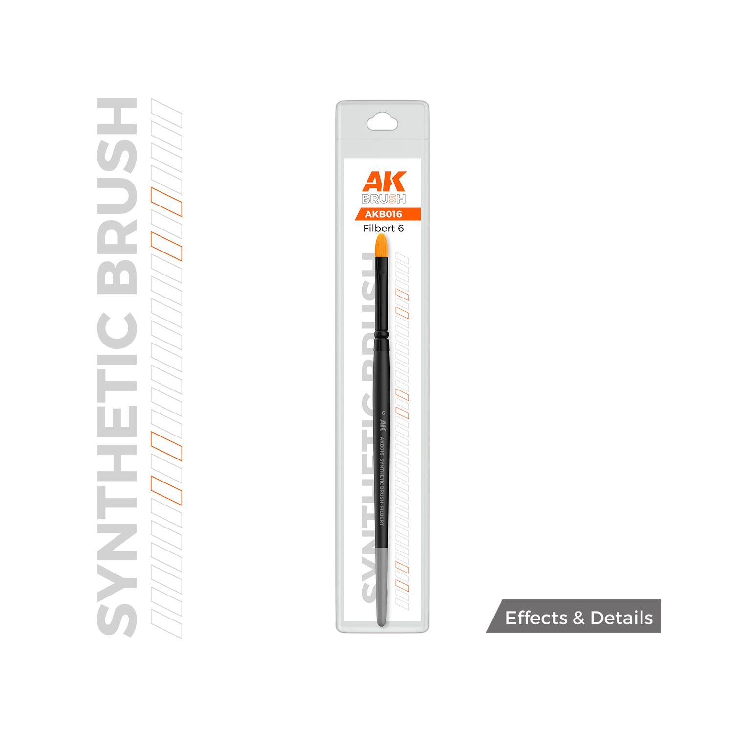 AK Interactive Synthetic Brush - Filbert 6