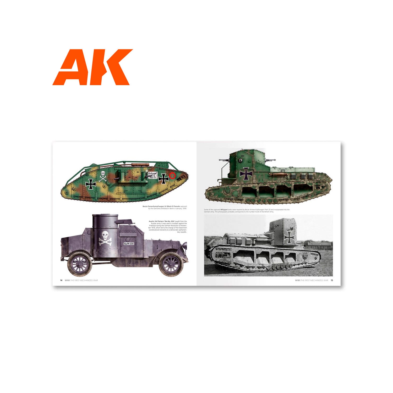 AK Interactive WWI THE FIRST MECHANIZED WAR English Nouveau