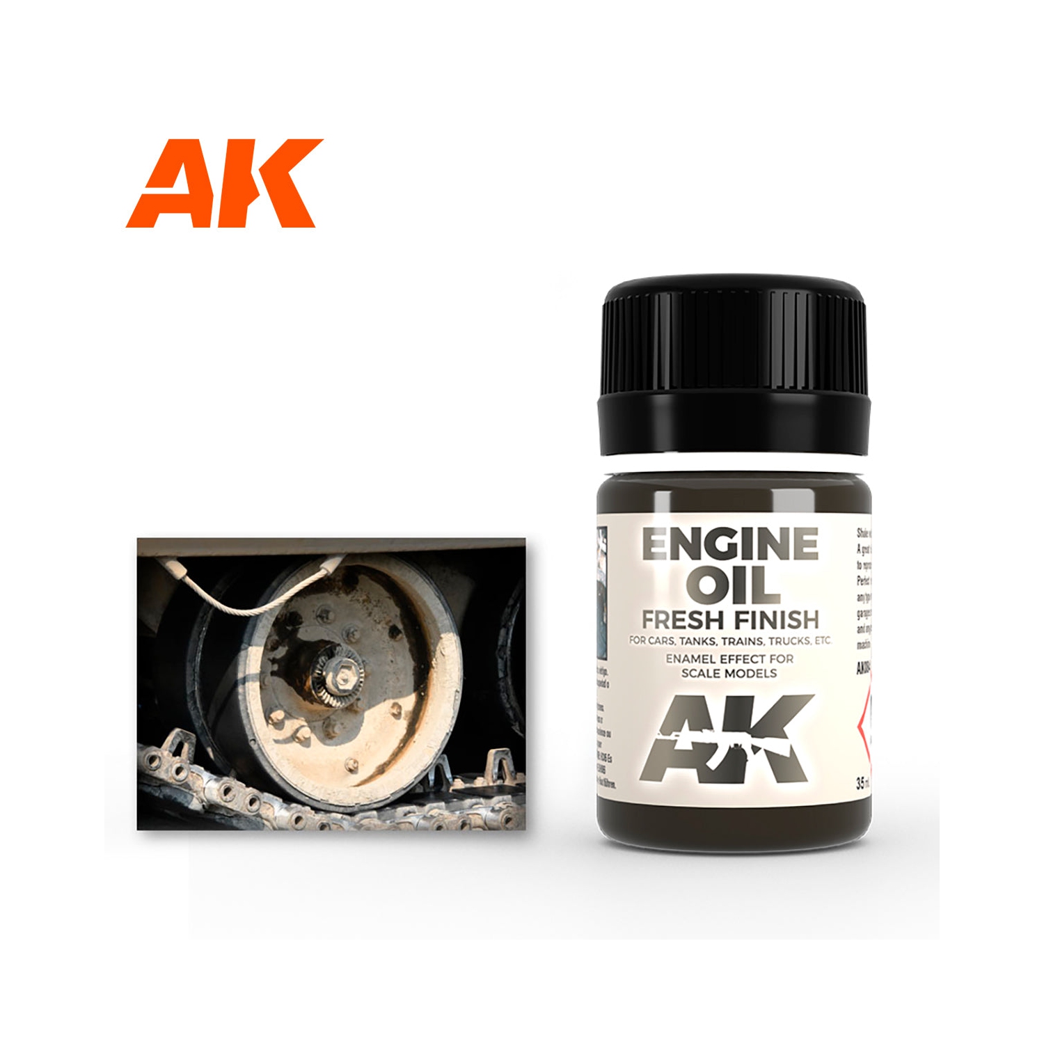 AK Interactive Weathering Engine Oil Enamel Wash