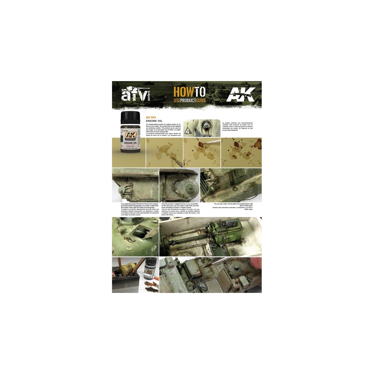 AK Interactive Weathering Engine Oil Enamel Wash