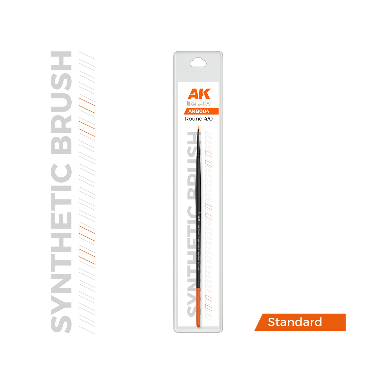 Brosse synthétique interactive AK - 4/0 ronde