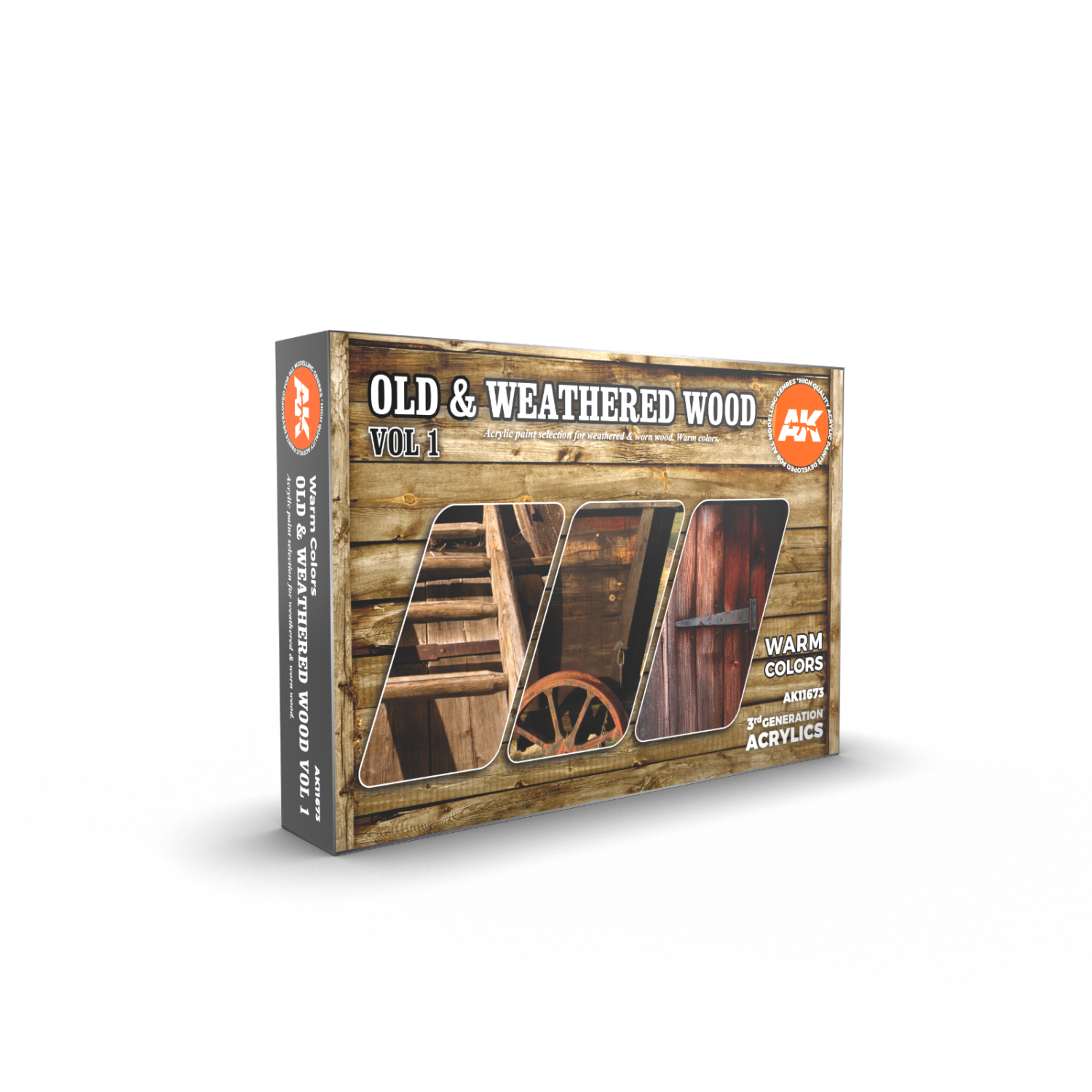AK Interactive 3G Old & Weathered Wood Vol 1 Nouveau