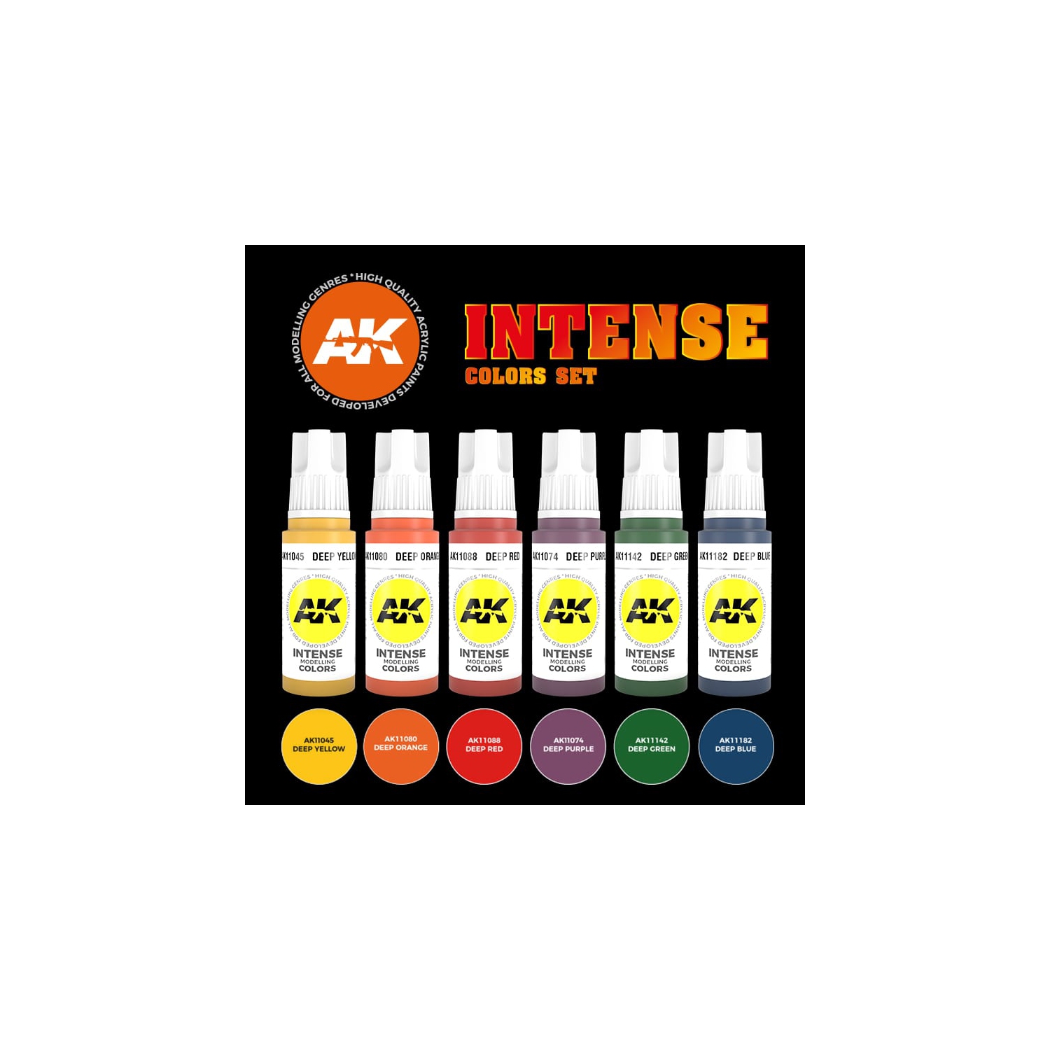 AK Interactive 3G Intense Color Set New