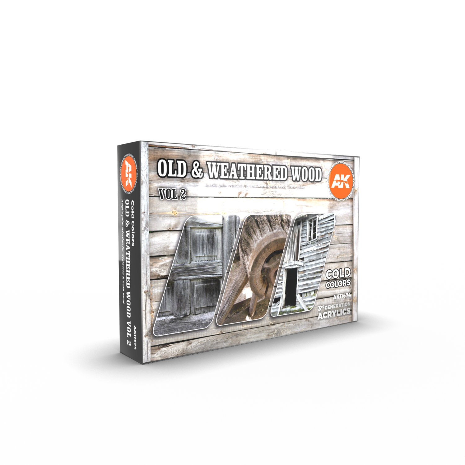 AK Interactive 3G Old & Weathered Wood Vol 2 Nouveau