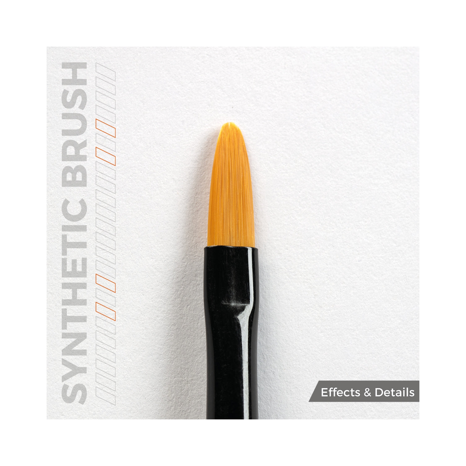 Brosse synthétique interactive AK - Filbert 4