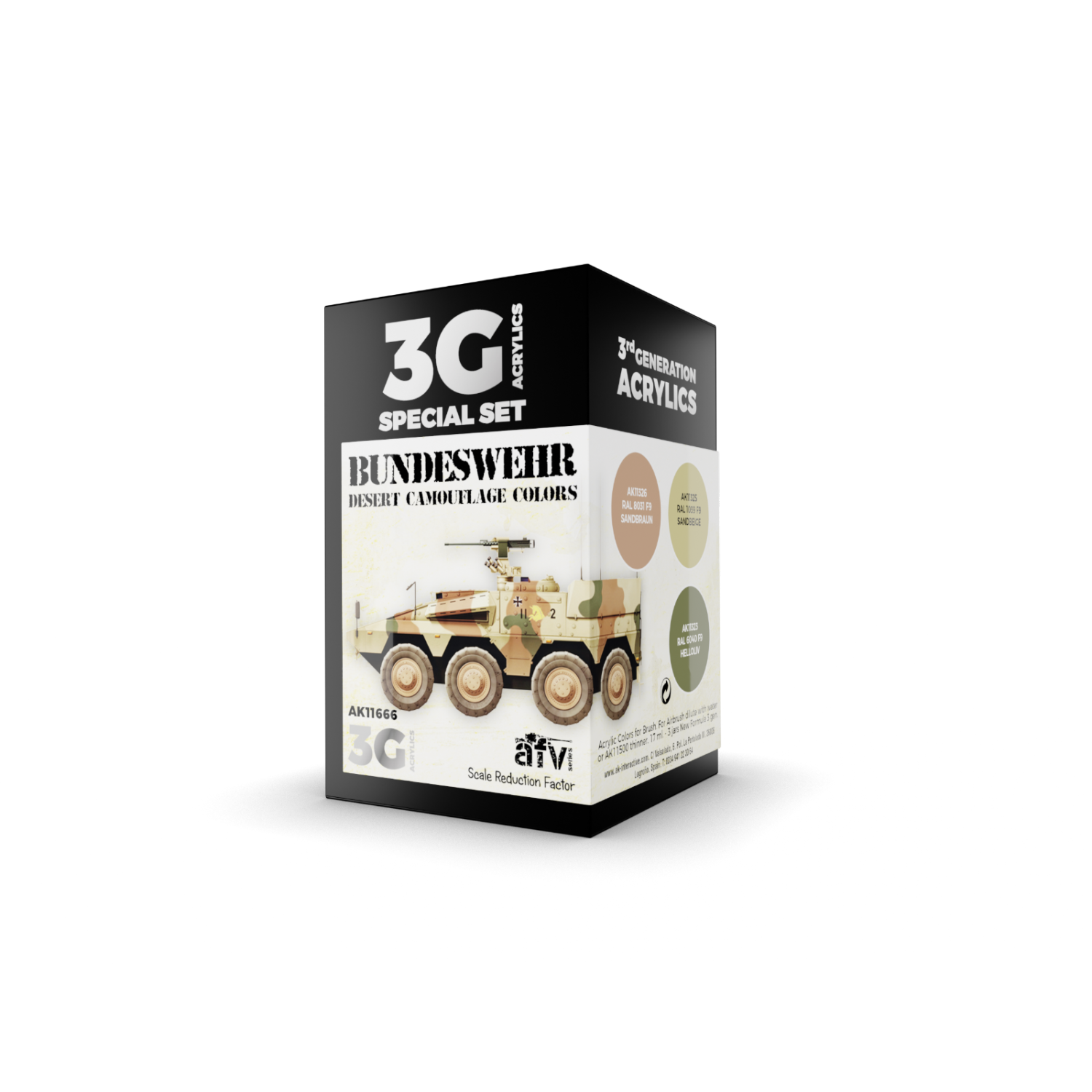 AK Interactive 3G Bundeswehr Desert Colors New