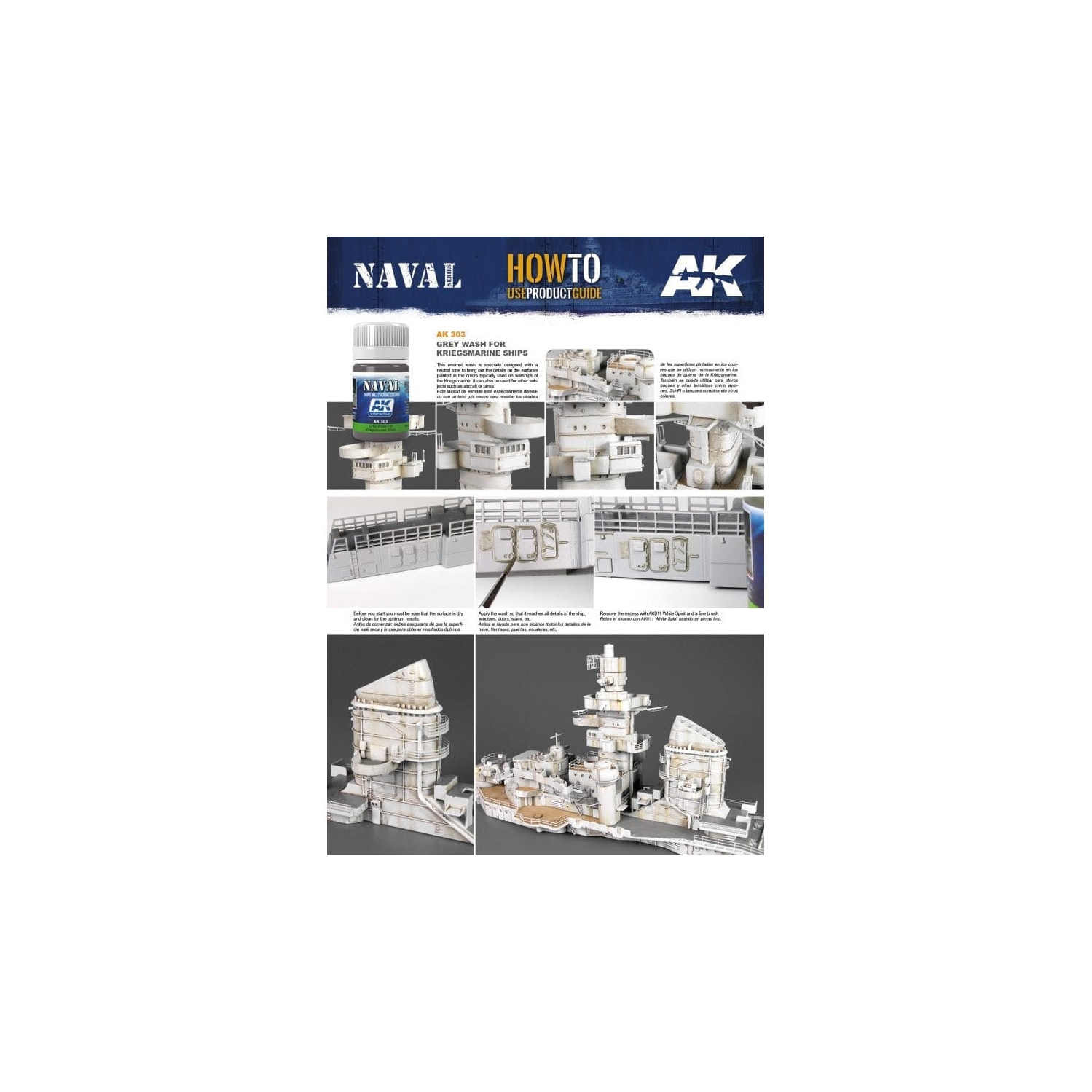 AK Interactive Weather Grey Wash pour les navires Kriegsmarine Itérognation navale