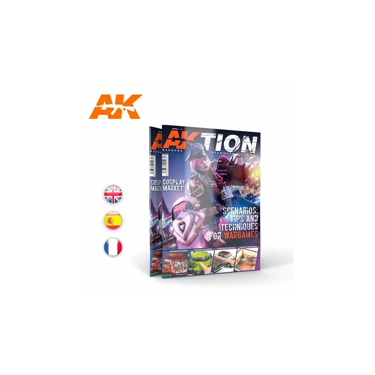 AK Interactive AKTION WARGAME Magazine - Numéro 1. Anglais Nouveau