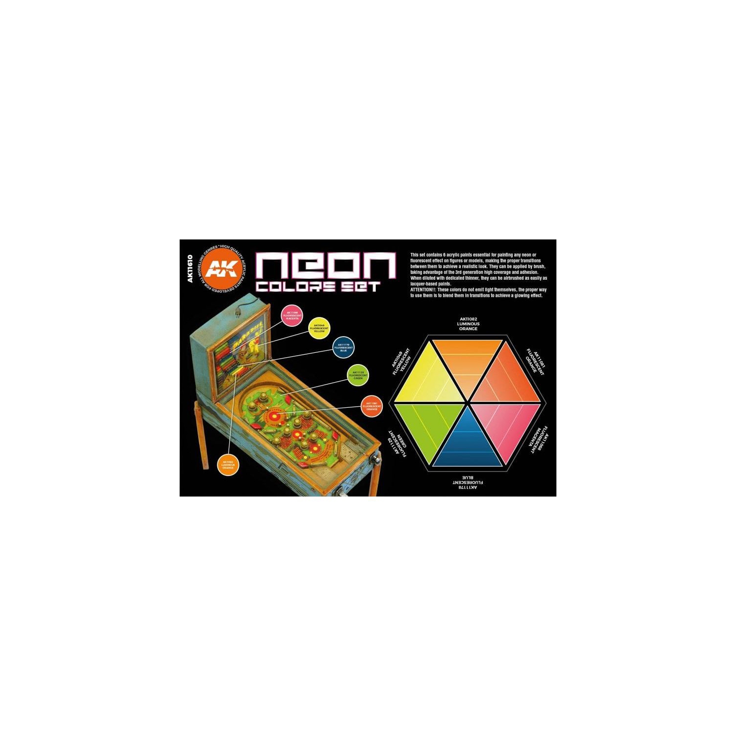 AK Interactive 3G Neon Color Set New