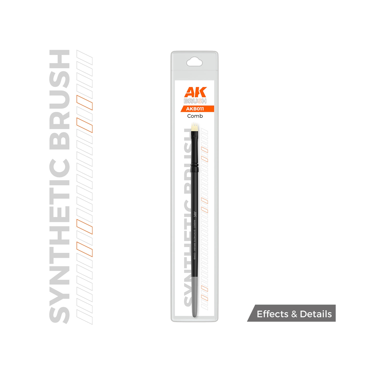 Brosse synthétique interactive AK - Peigne