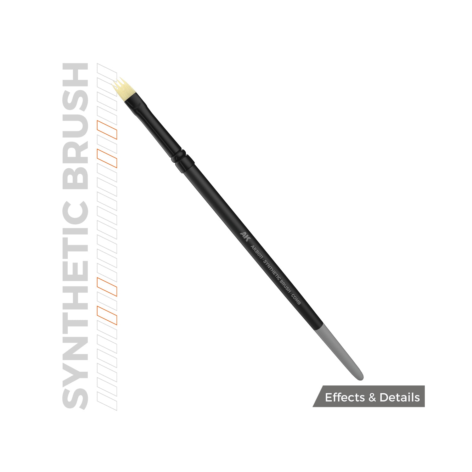 Brosse synthétique interactive AK - Peigne