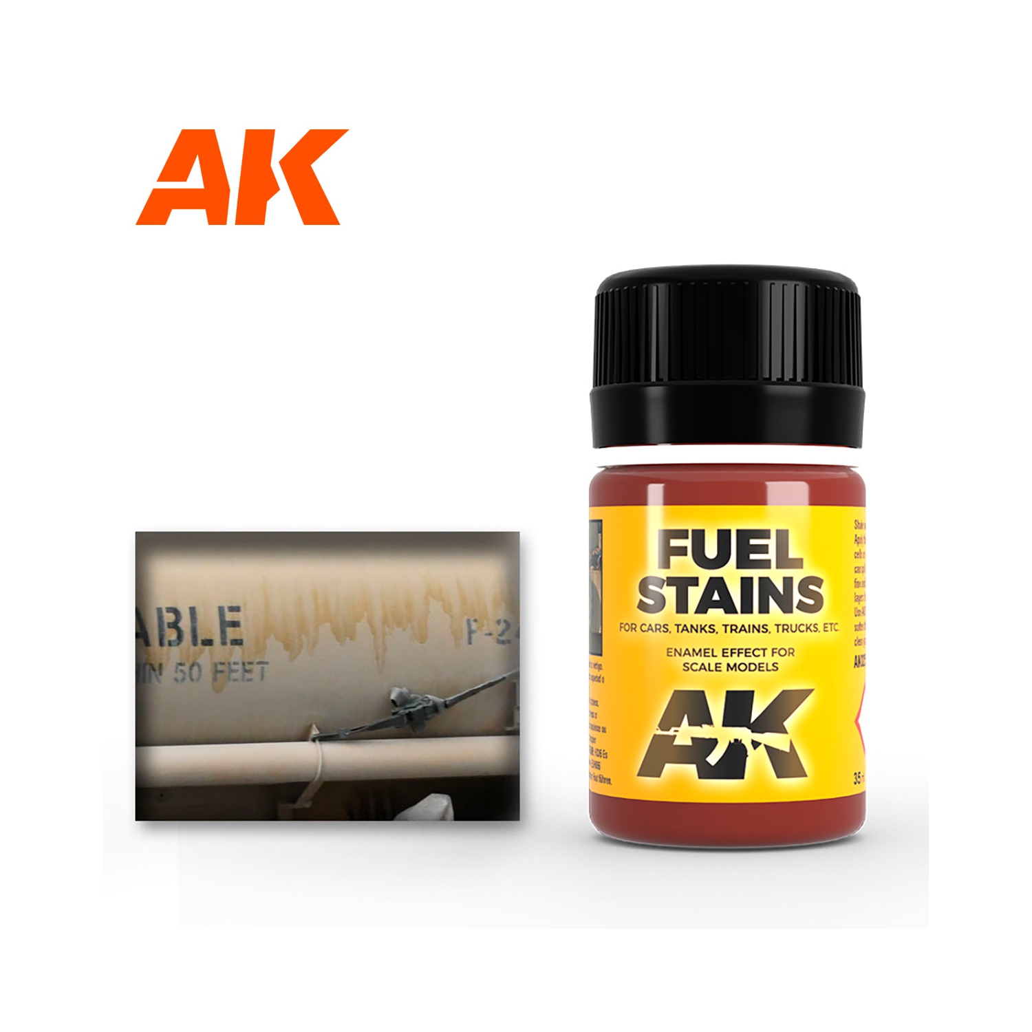 AK – Taches de carburant d'usure interactive