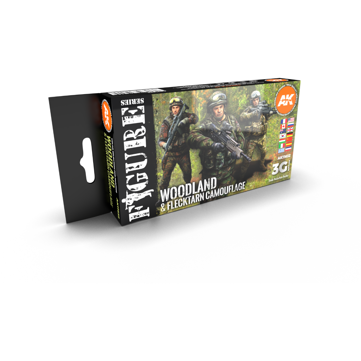 AK Interactive 3G Modern Woodland And Flecktarn Camouflages New