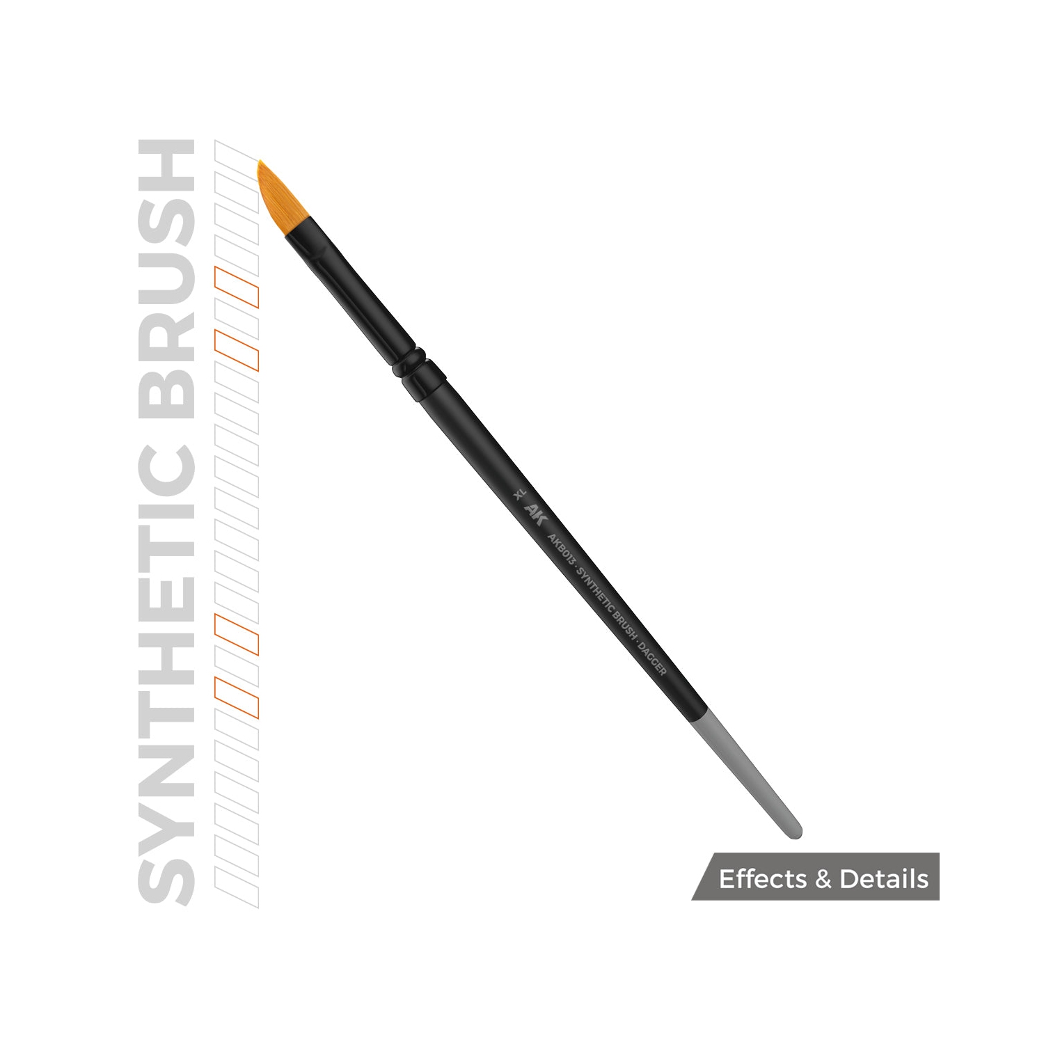 Brosse synthétique interactive AK - Dagger XL