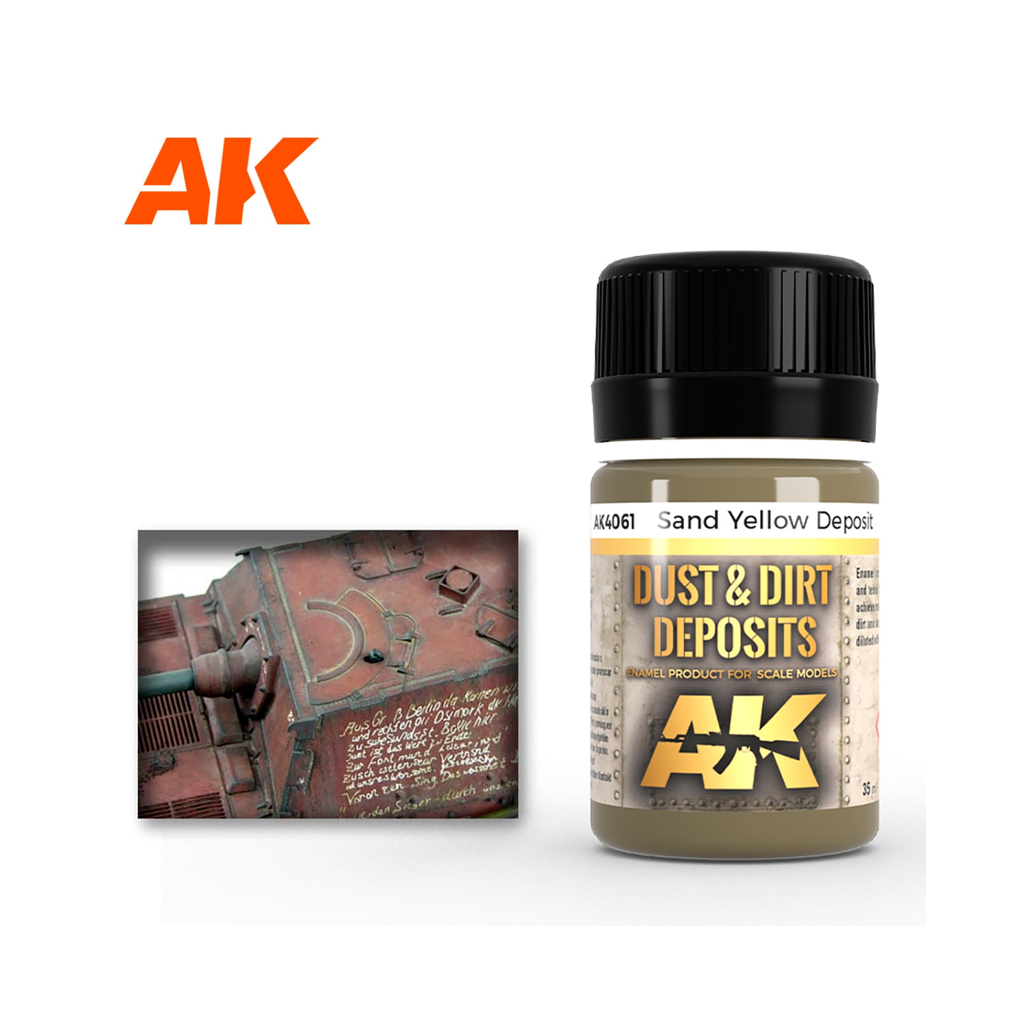 AK Interactive Weathering Sand Yellow Deposit