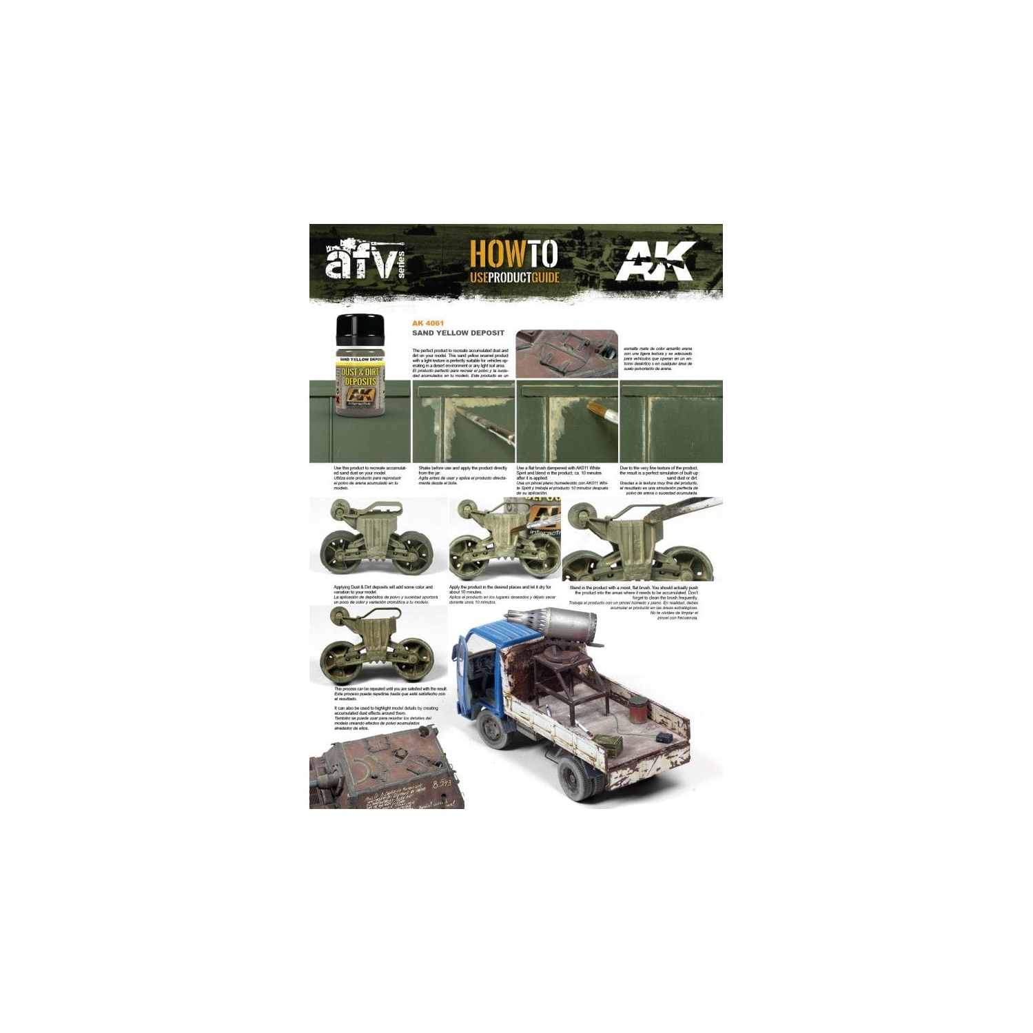 AK Interactive Weathering Sand Yellow Deposit