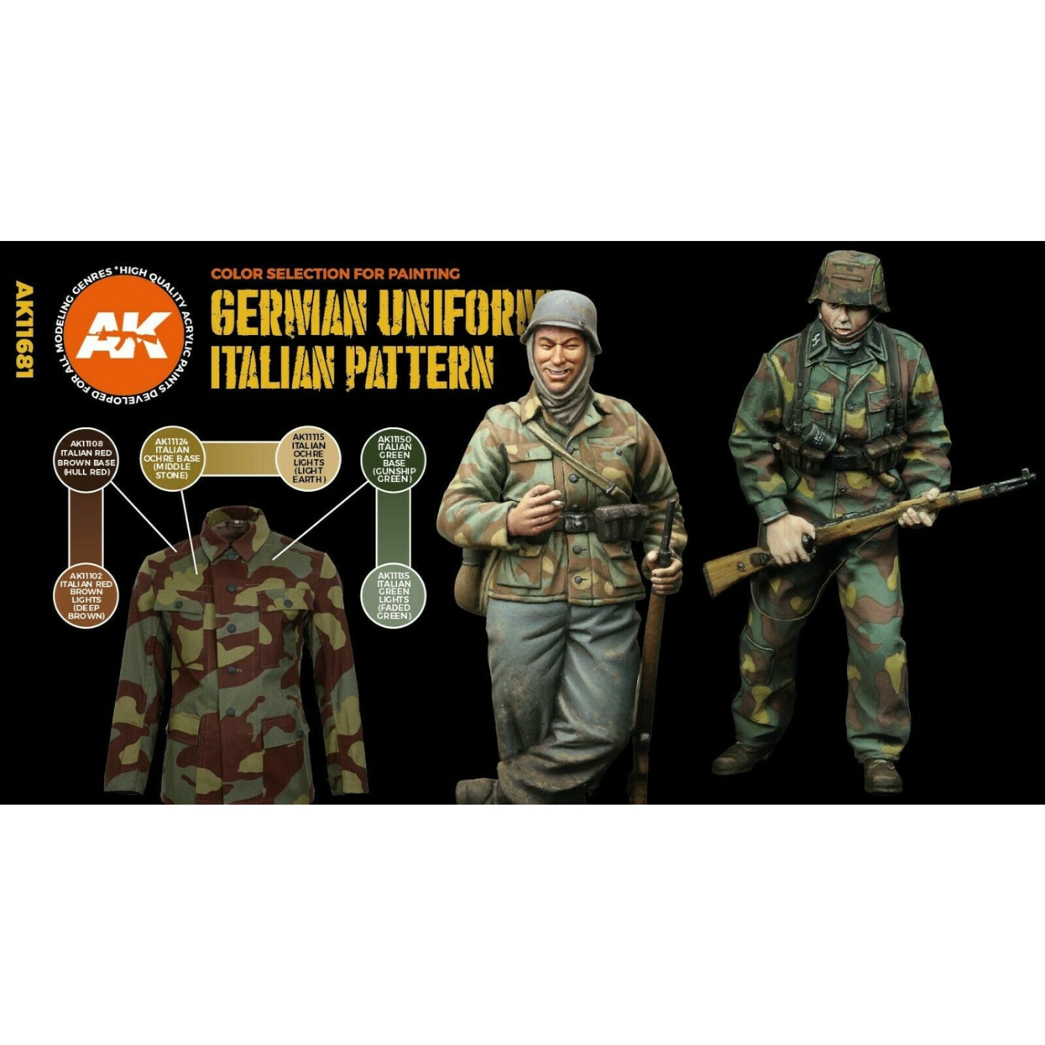 AK Interactive 3G WWII Allemand Italien Camouflage Nouveau