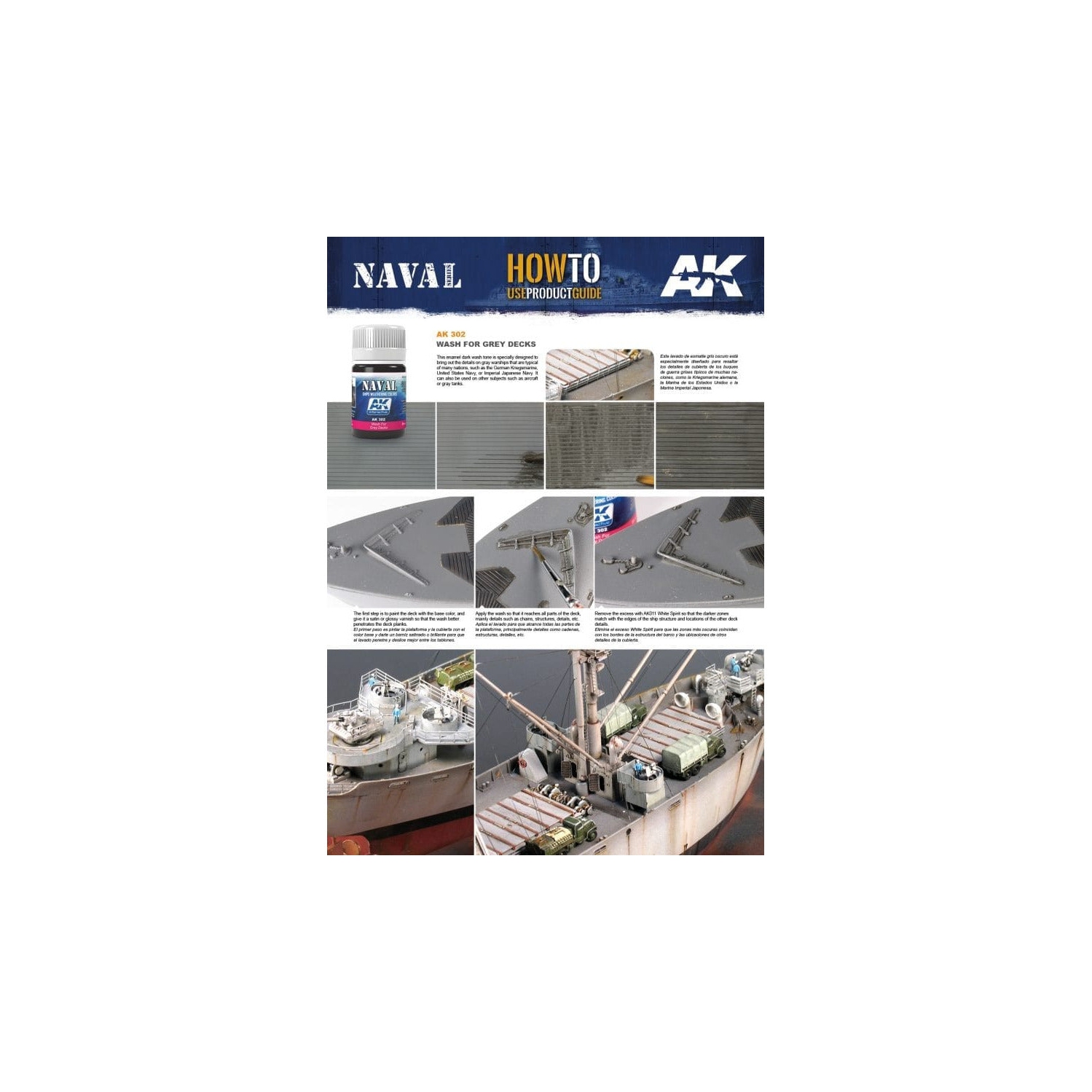 AK – Nettoyant d'altération interactif pour tapis Grey Decks, technologie d'usure navale