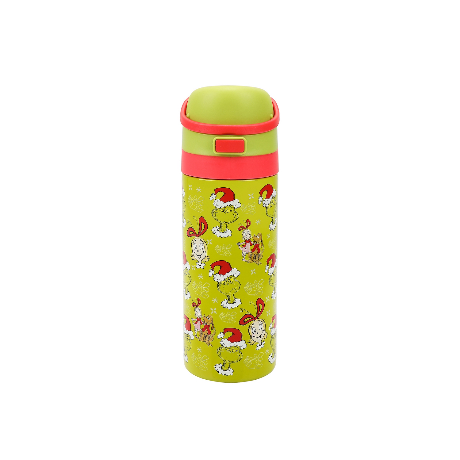 Bouteille d'eau en acier inoxydable vert de 24 oz de The Grinch & Cindy-Lou Who