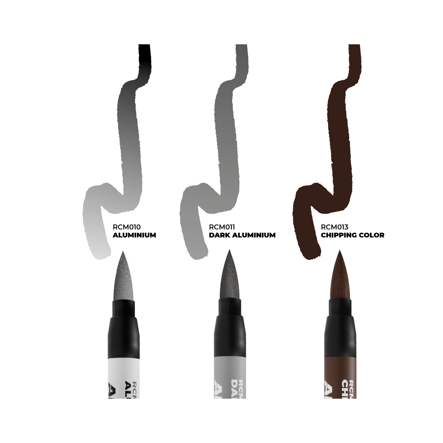 Ensemble de 3 marqueurs interactifs AK Real Colors qui s'écaillent