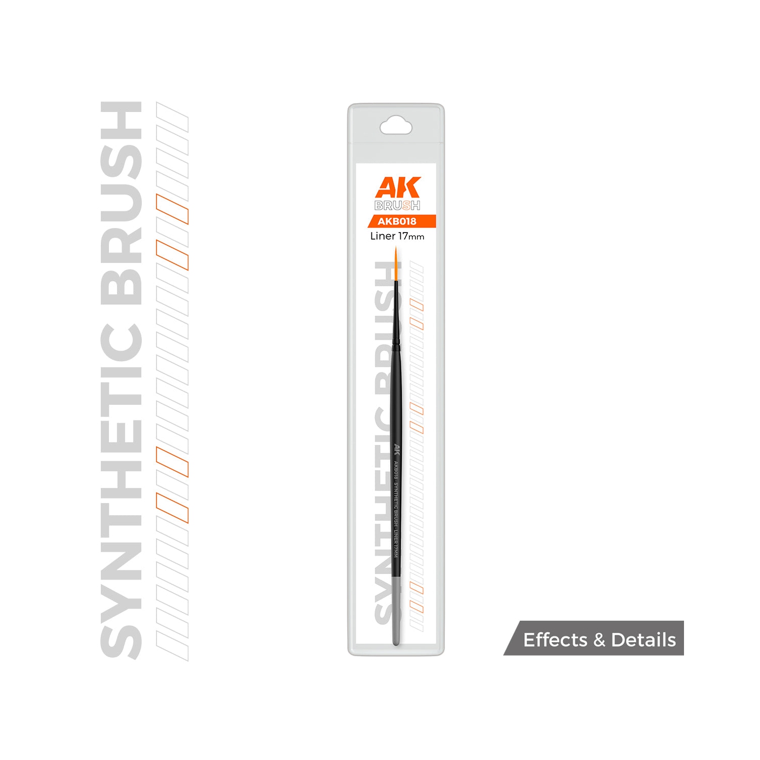 AK Interactive Synthetic Brush - Liner 17mm