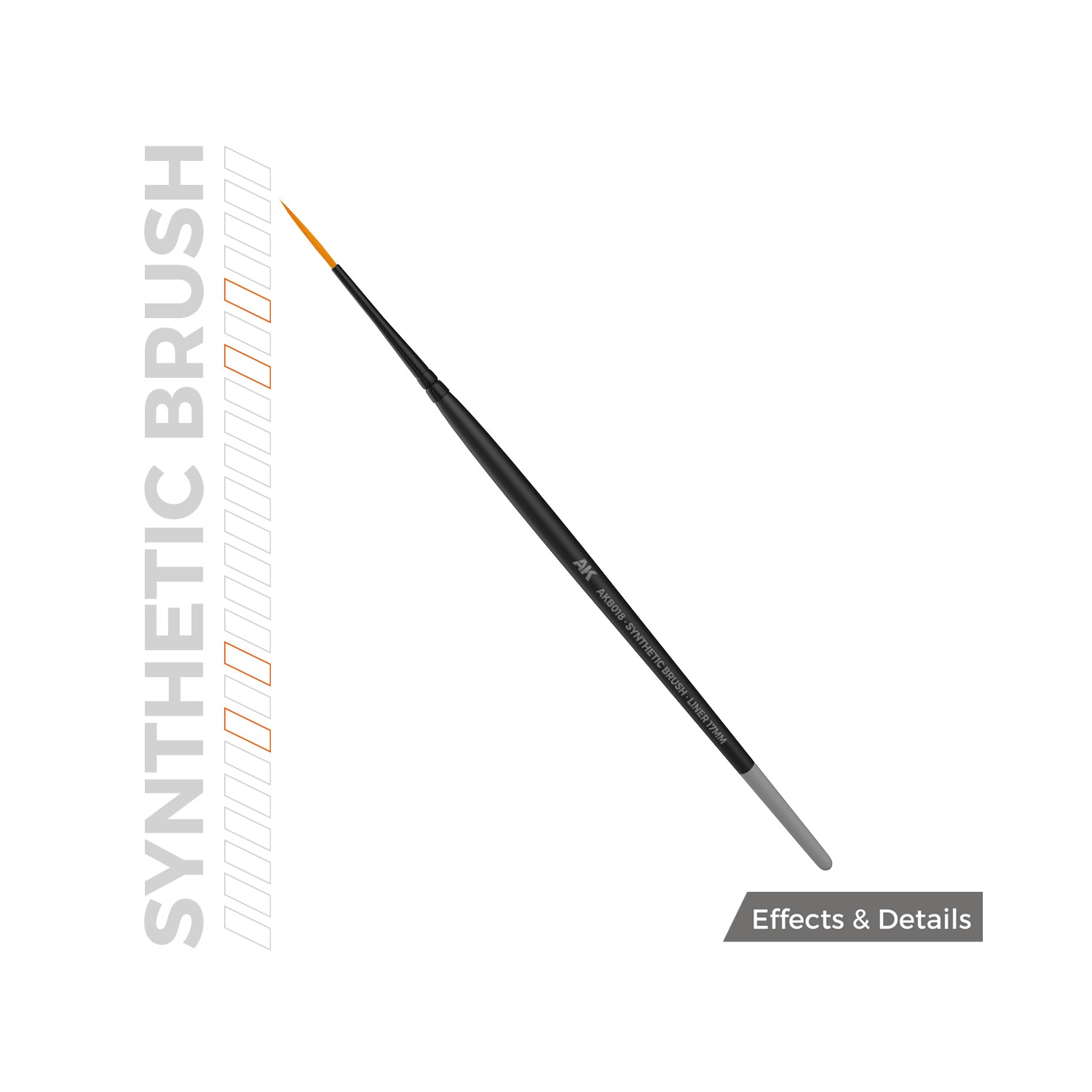 AK Interactive Synthetic Brush - Liner 17mm